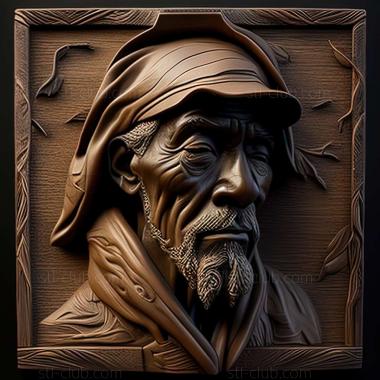 3D model Rufus Hathaway American artist (STL)